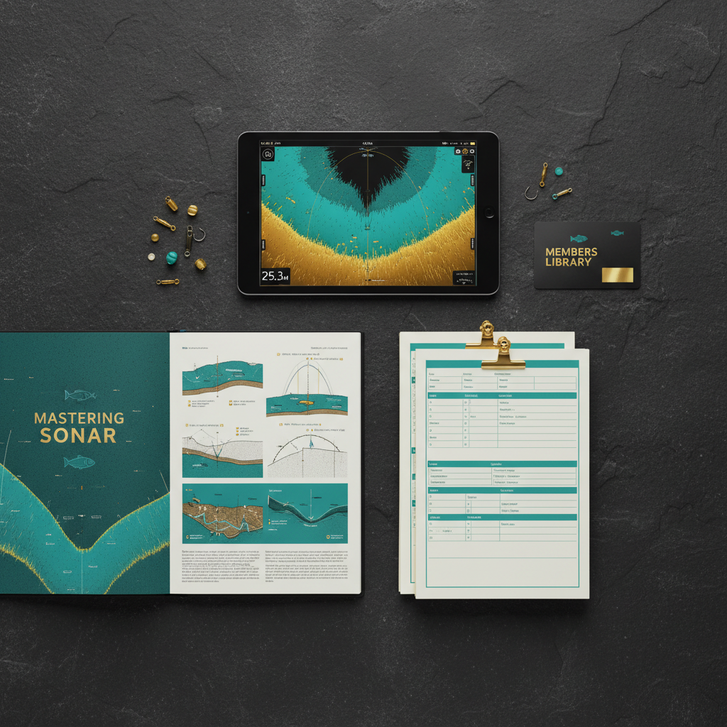 Master Angler Sonar Bundle flat lay mockup